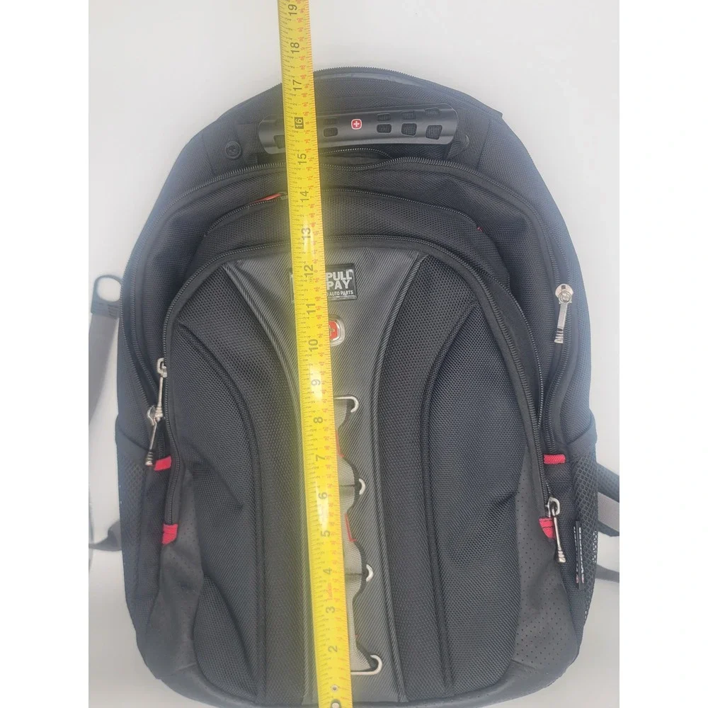 Wenger Industrial /Work Style Laptop Backpack Black‎ Travel School Work Bag